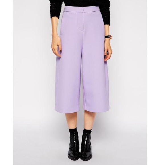 Brand new ASOS/ Express Purple Premium Culottes - Picture 2 of 4